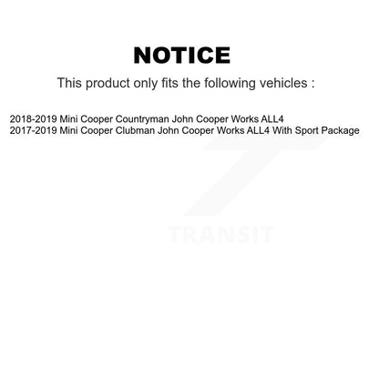 Brake Rotors Semi-Metallic Pad Front Rear Kit For Mini Cooper Countryman Clubman