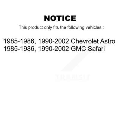 Brake Drum Shoes Rear Kit For Chevrolet Astro GMC Safari