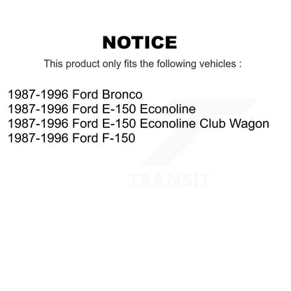 Brake Drum Shoes Rear Kit For Ford F-150 E-150 Econoline Bronco Club Wagon