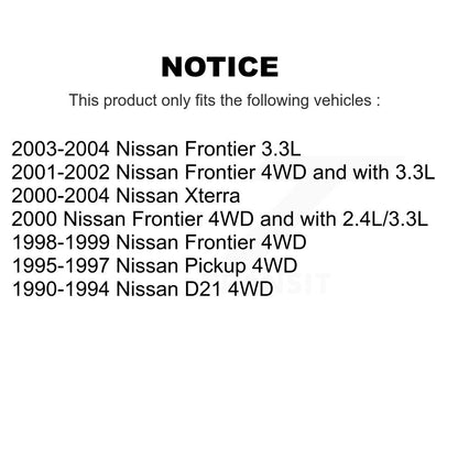 Brake Drum Shoes Rear Kit For Nissan Xterra Frontier D21 Pickup