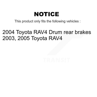 Brake Drum Shoes Rear Kit For Toyota RAV4