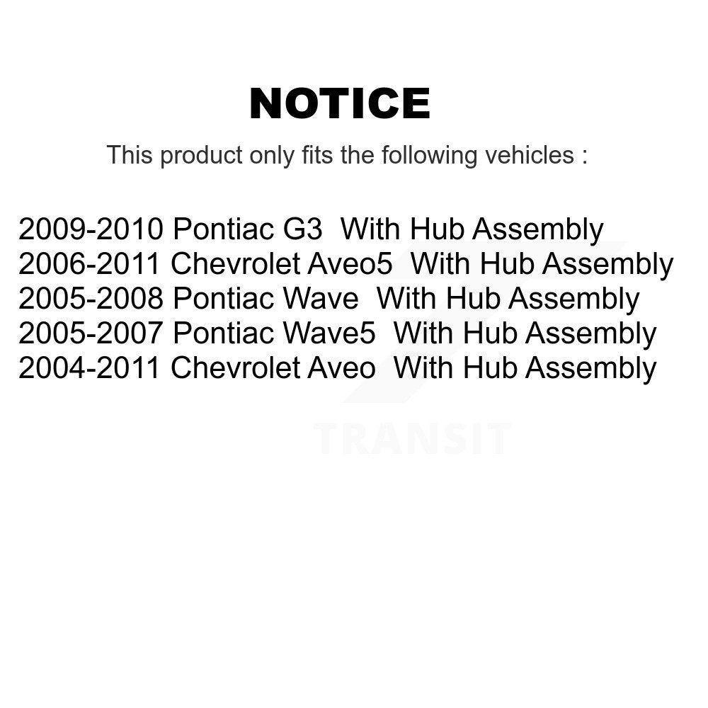 Brake Drum Shoes Rear Kit For Chevrolet Aveo Pontiac Aveo5 Wave G3 Wave5