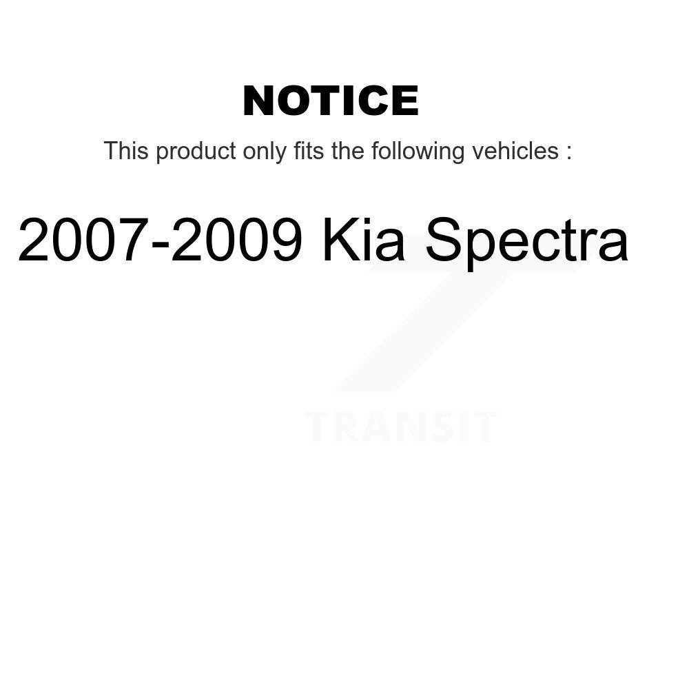 Brake Drum Shoes Rear Kit For 2007-2009 Kia Spectra