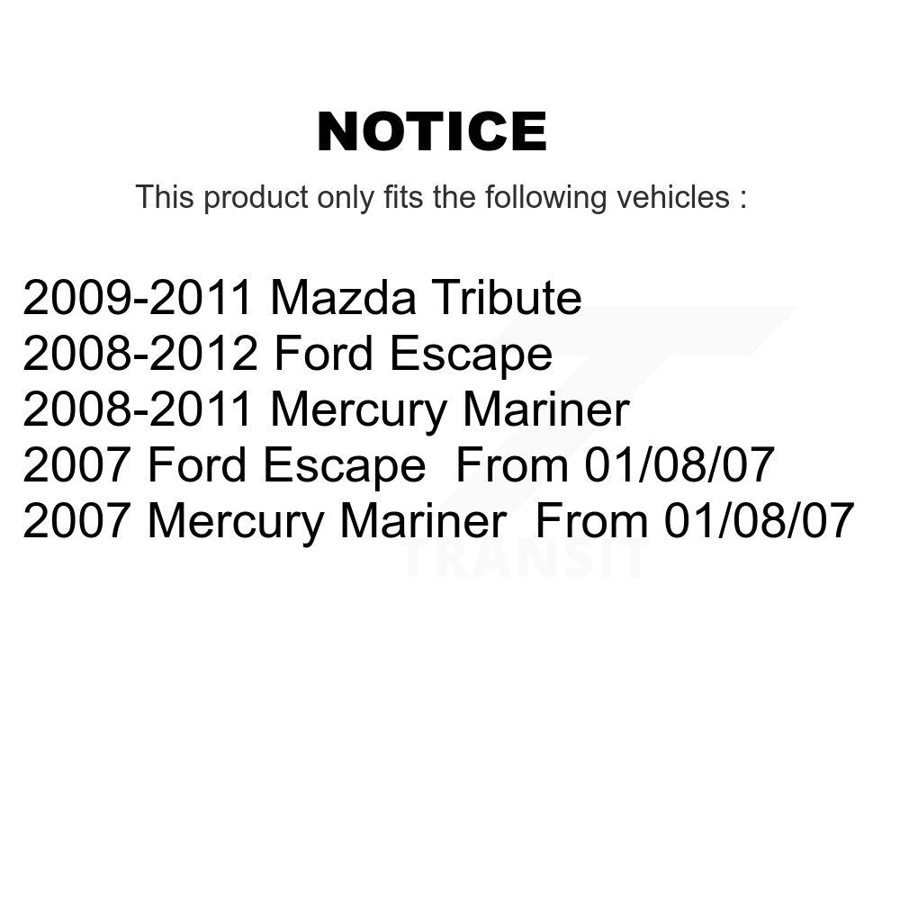 Brake Drum Shoes Rear Kit For Ford Escape Mazda Tribute Mercury Mariner