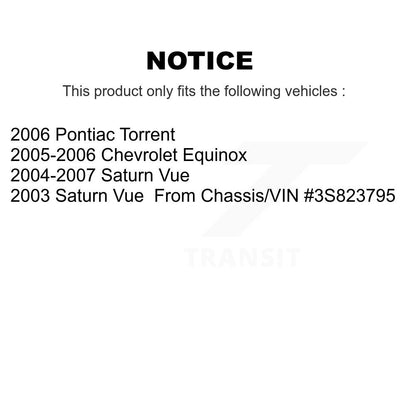 Brake Drum Shoes Spring And Cylinders Rear Kit For Chevrolet Equinox Saturn Vue