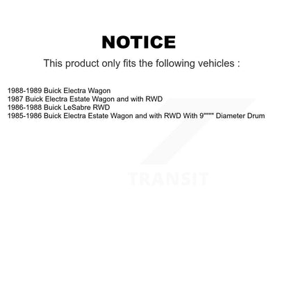 Brake Drum Shoes And Spring Rear Kit For Buick Electra LeSabre