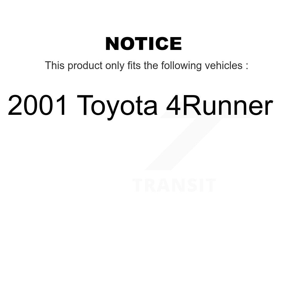 Brake Drum Shoes And Spring Rear Kit For 2001 Toyota 4Runner