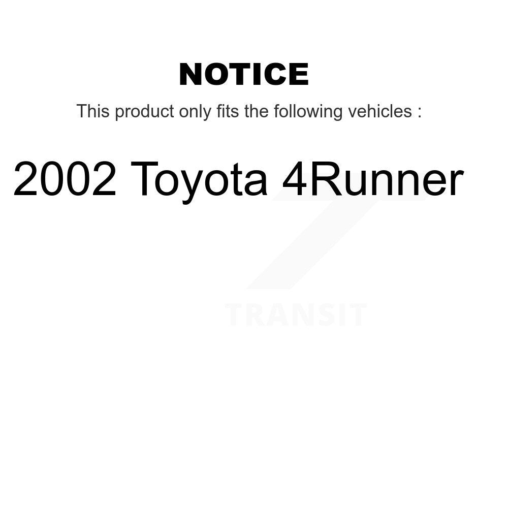 Brake Drum Shoes And Spring Rear Kit For 2002 Toyota 4Runner