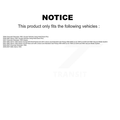Brake Drum Shoes Spring Rear Kit For Chevrolet GMC Silverado 1500 Sierra Classic