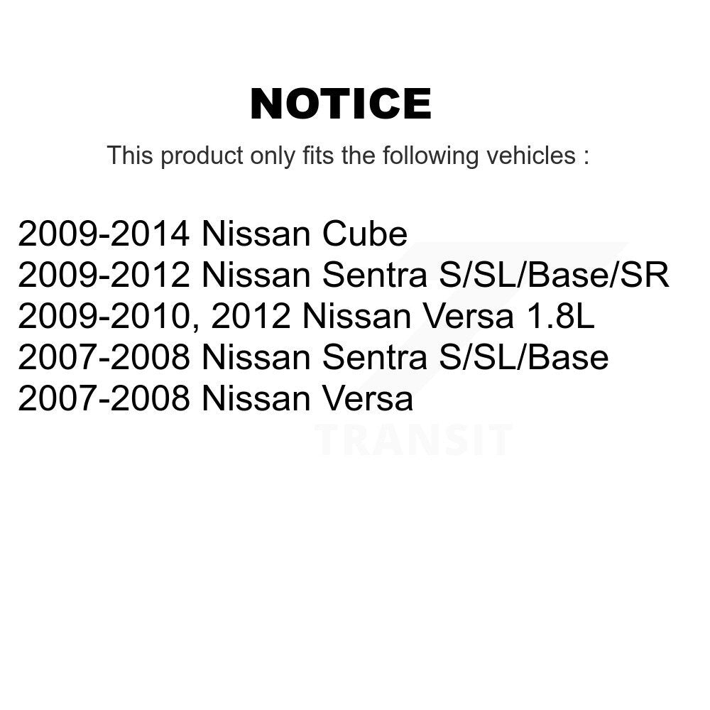 Brake Drum Shoes And Spring Rear Kit For Nissan Versa Sentra Cube