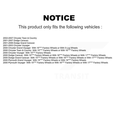 Brake Drum Shoe Spring Cylinder Rear Kit For Dodge Caravan Grand Chrysler Town &