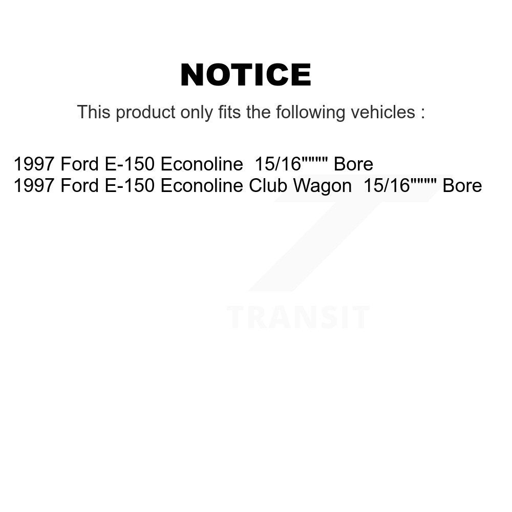 Brake Drum Shoe Spring And Cylinder Rear Kit (6Pc) For Ford E-150 Econoline Club
