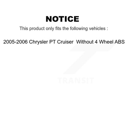Brake Drum Shoes And Spring Rear Kit For Chrysler PT Cruiser Without 4 Wheel ABS