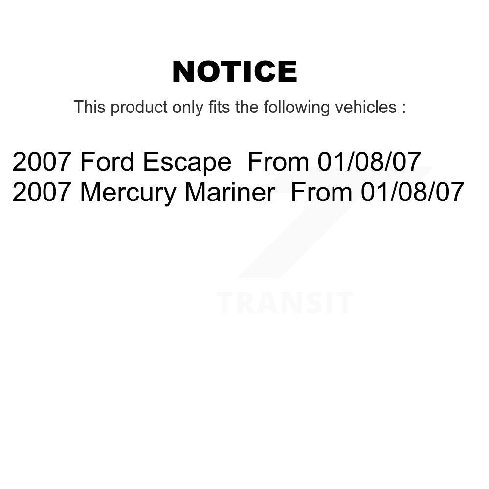 Brake Drum Shoes Spring & Cylinder Rear Kit For 2007 Ford Escape Mercury Mariner