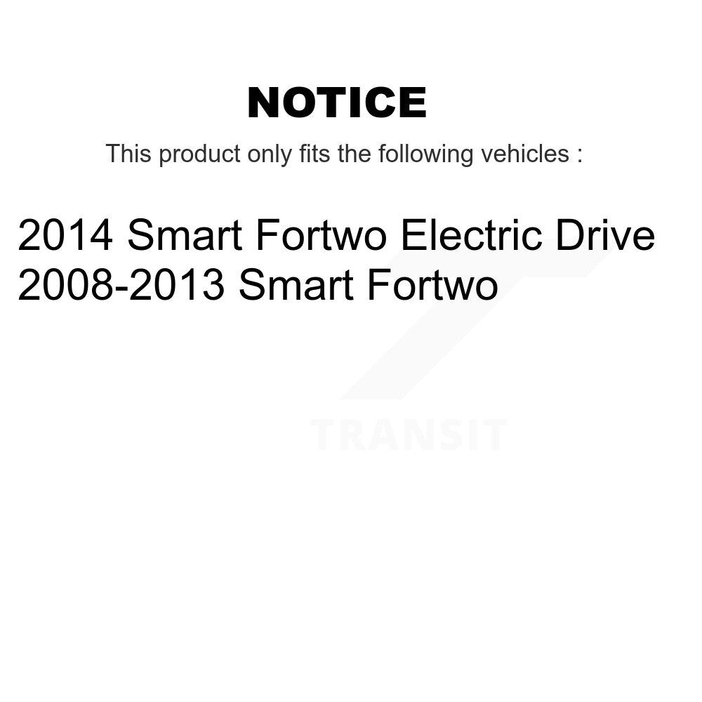 Brake Drum Shoes And Spring Rear Kit For Smart Fortwo