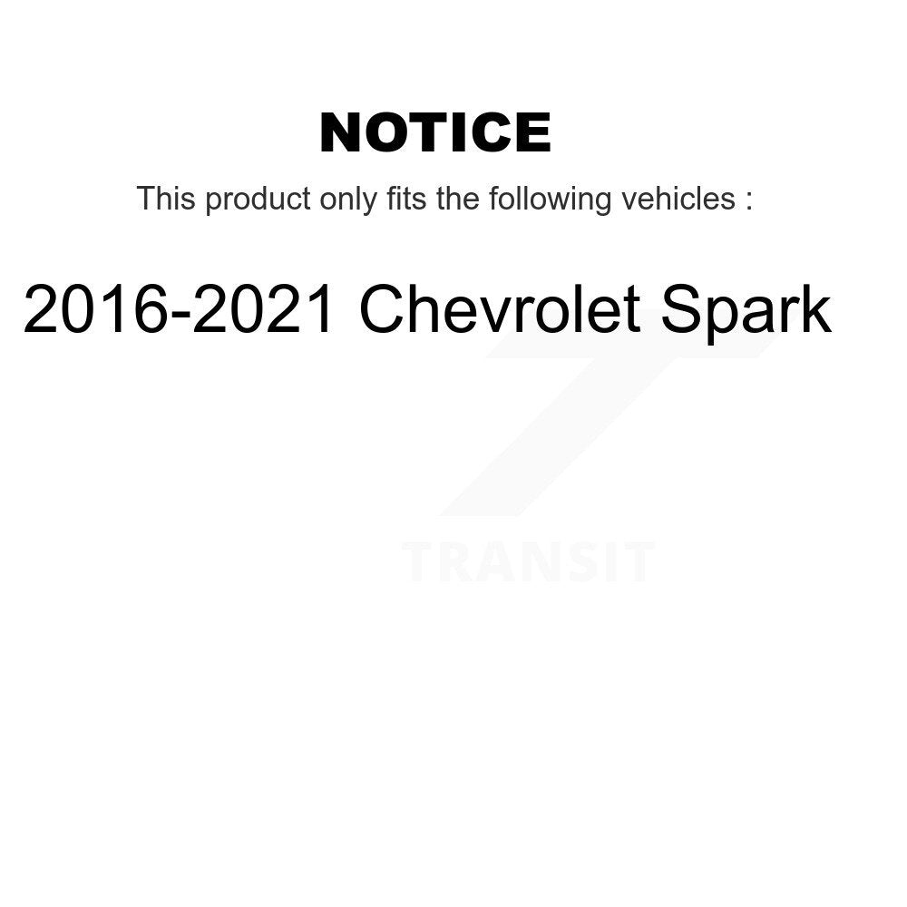 Brake Drum Shoes Rear Kit For 2016-2021 Chevrolet Spark
