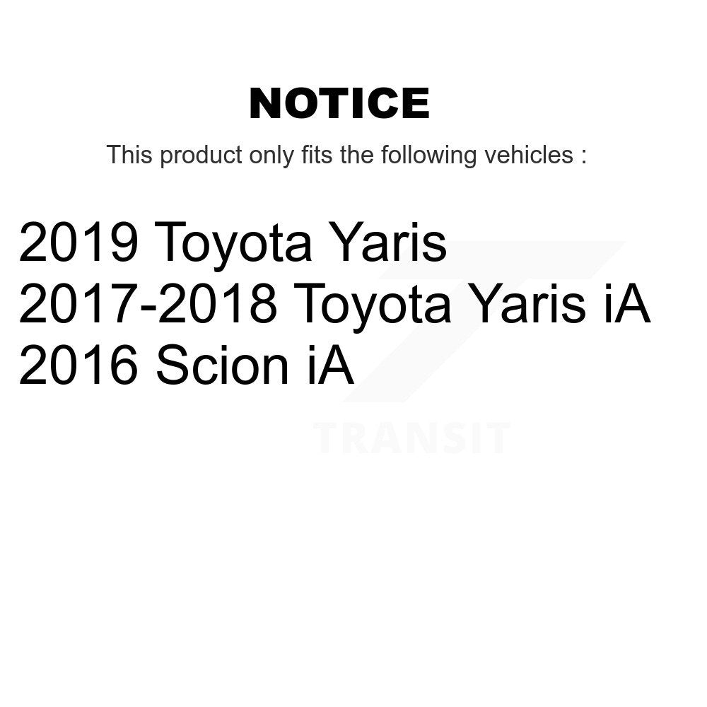 Brake Drum Shoes Spring And Cylinders Rear Kit For Toyota Yaris iA Scion