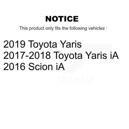 Brake Drum Shoes Spring And Cylinders Rear Kit For Toyota Yaris iA Scion