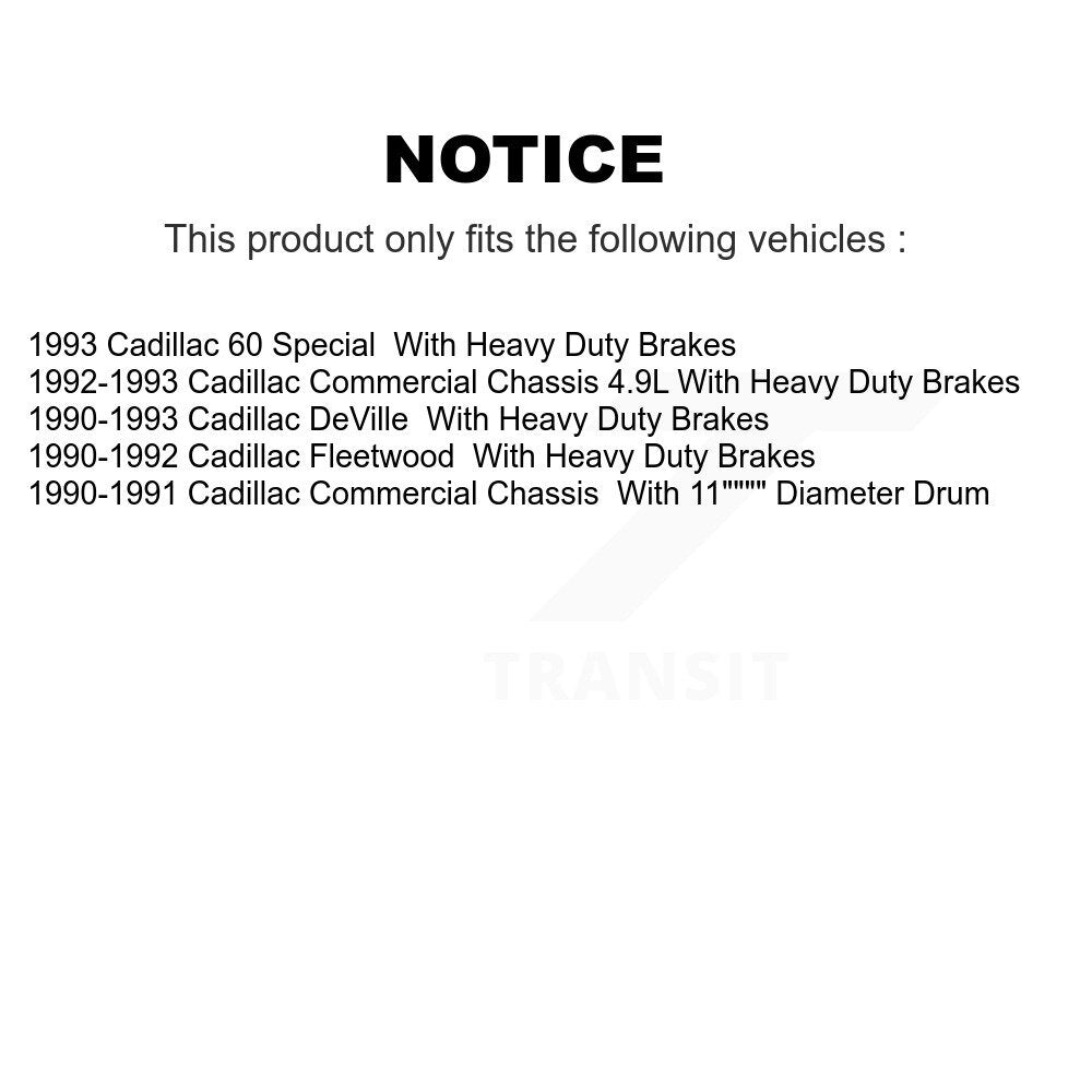 Disc Brake Rotor & Semi-Metallic Pad Front Kit For Cadillac DeVille Fleetwood 60
