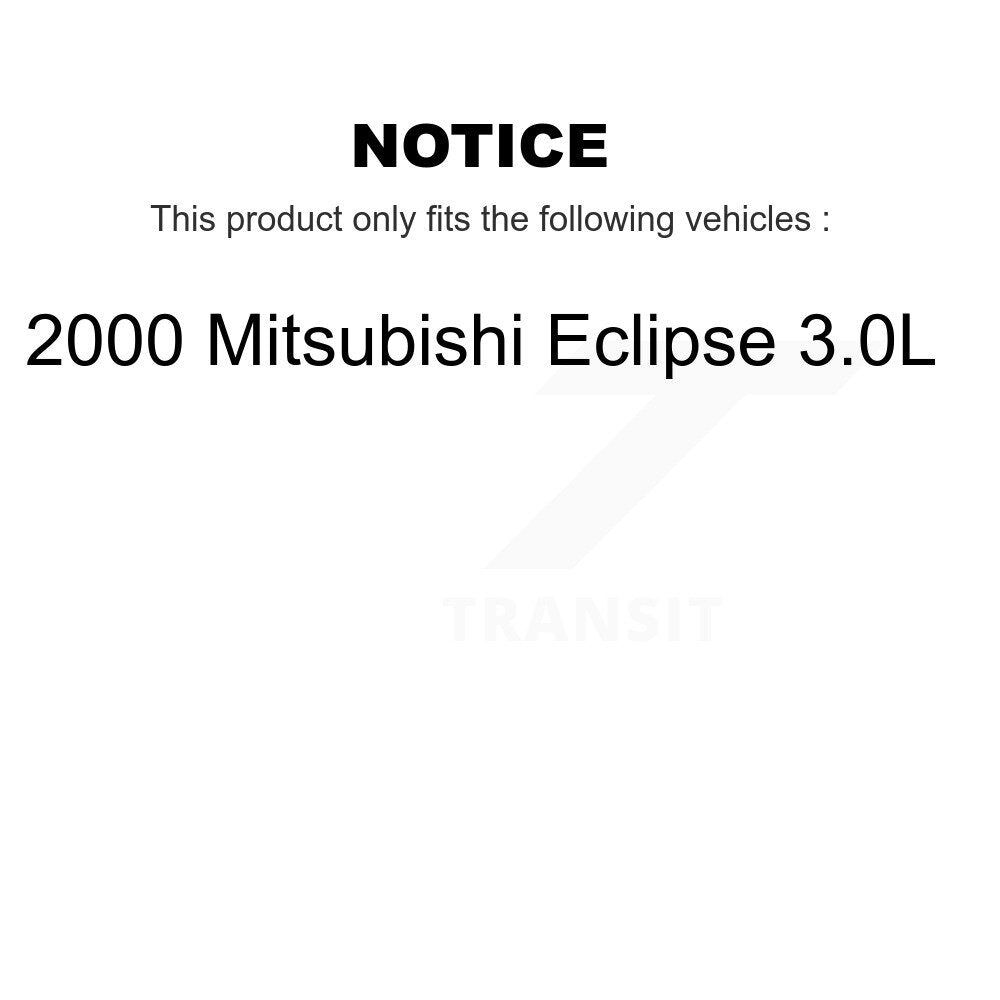 Disc Brake Rotors & Semi-Metallic Pad Front Kit For 2000 Mitsubishi Eclipse 3.0L