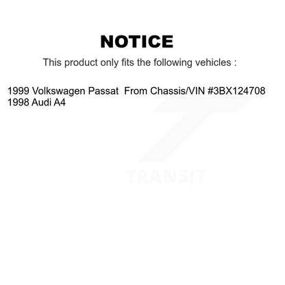 Disc Brake Rotors And Semi-Metallic Pads Front Kit For Volkswagen Passat Audi A4