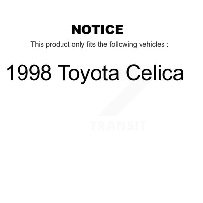 Disc Brake Rotors And Semi-Metallic Pads Front Kit For 1998 Toyota Celica