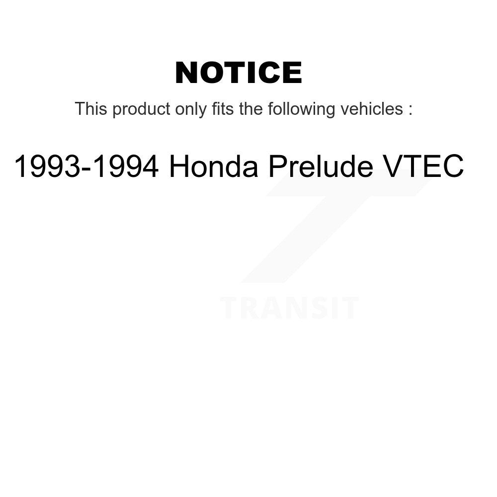 Disc Brake Rotors & Semi-Metallic Pad Front Kit For 1993-1994 Honda Prelude VTEC