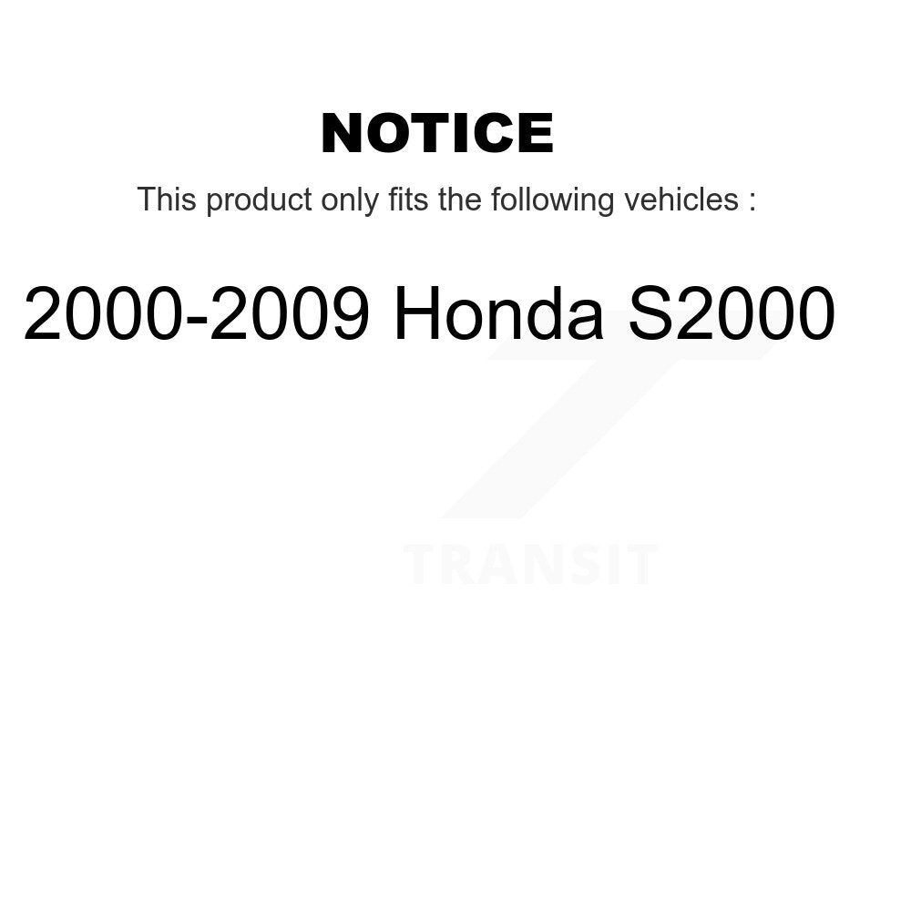 Disc Brake Rotors And Semi-Metallic Pads Front Kit For 2000-2009 Honda S2000