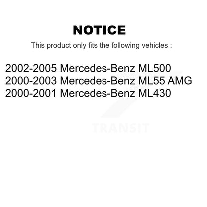 Brake Rotor & Semi-Metallic Pad Front Kit For Mercedes-Benz ML500 ML430 ML55 AMG