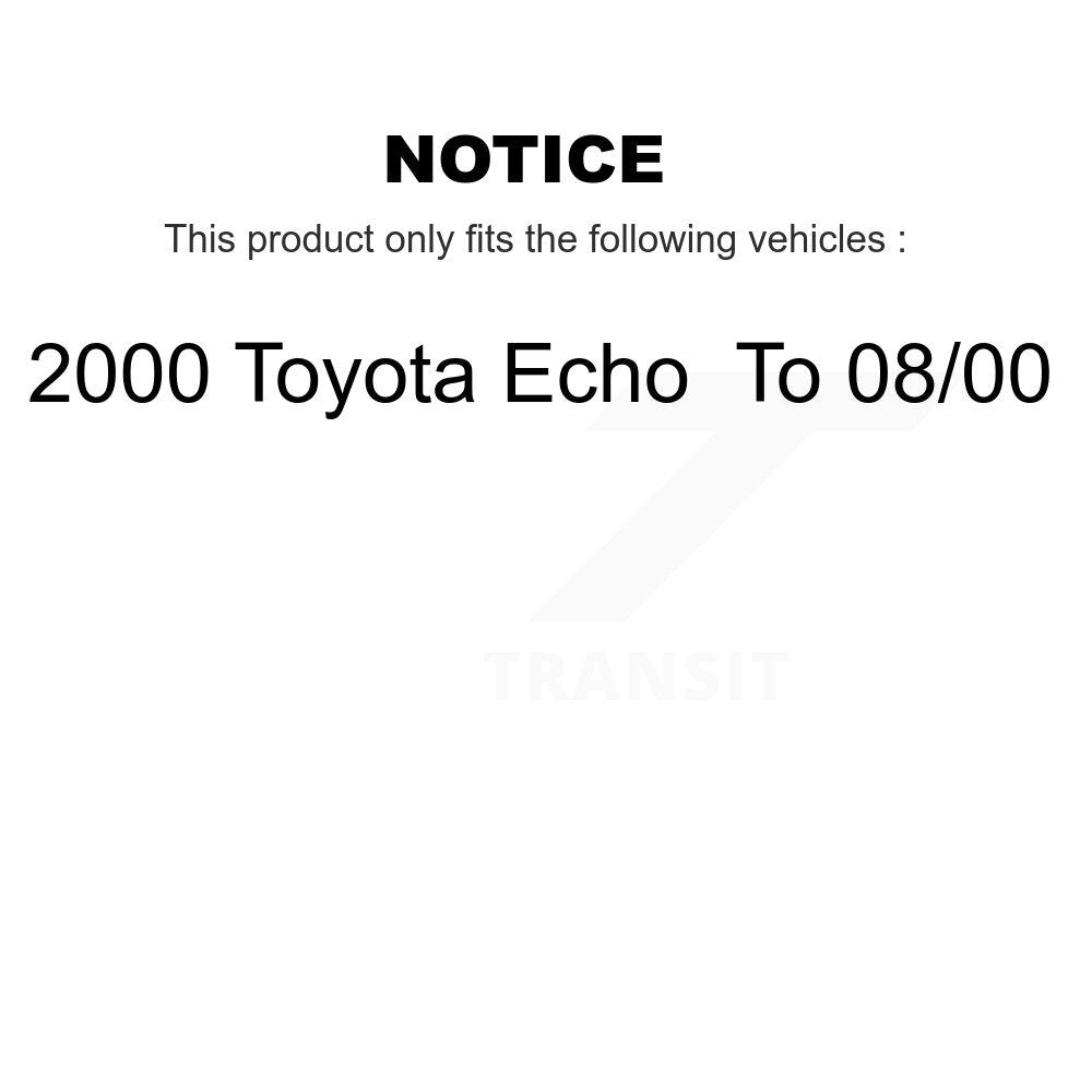 Disc Brake Rotors And Semi-Metallic Pads Front Kit For 2000 Toyota Echo To 08 00