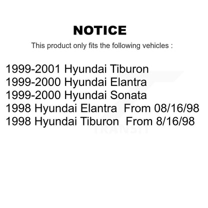 Disc Brake Rotors Semi-Metallic Pad Front Kit For Hyundai Tiburon Elantra Sonata