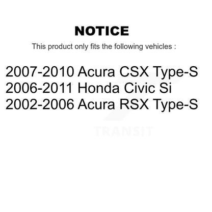 Disc Brake Rotors And Semi-Metallic Pads Front Kit For Honda Civic Acura CSX RSX