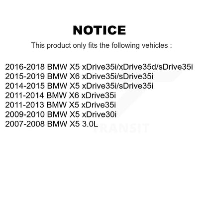 Disc Brake Rotors And Semi-Metallic Pads Front Kit For BMW X5 X6