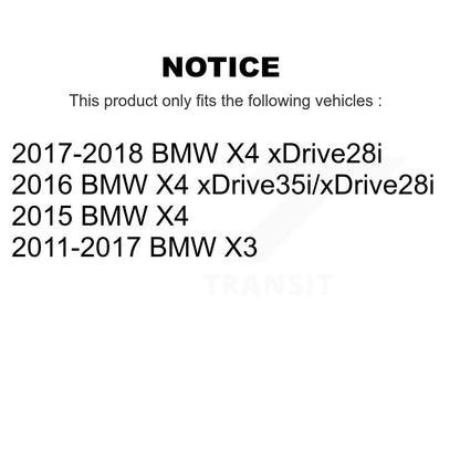 Disc Brake Rotors And Semi-Metallic Pads Front Kit For BMW X3 X4