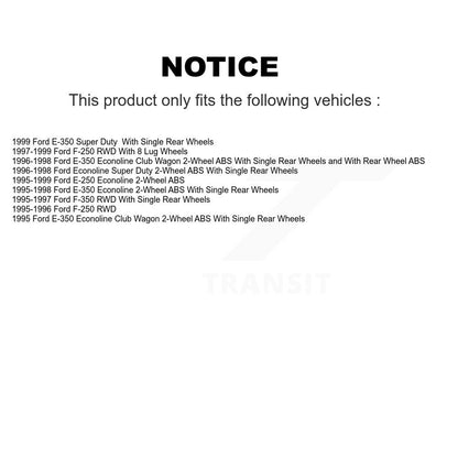 Brake Rotor Hub Semi-Metallic Pad Front Kit For Ford F-250 F-350 E-350 Econoline