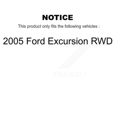Disc Brake Rotor Hub And Semi-Metallic Pad Front Kit For 2005 Ford Excursion RWD