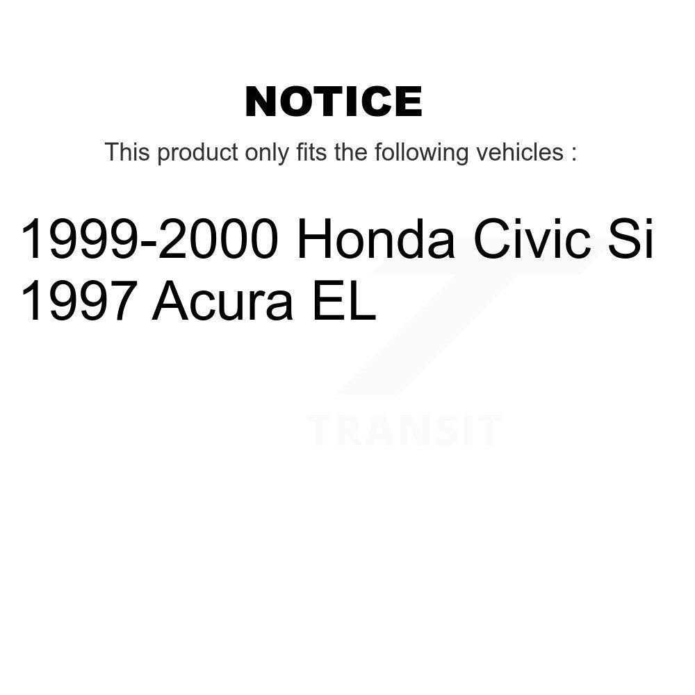 Disc Brake Rotors And Semi-Metallic Pads Front Rear Kit For Honda Civic Acura EL