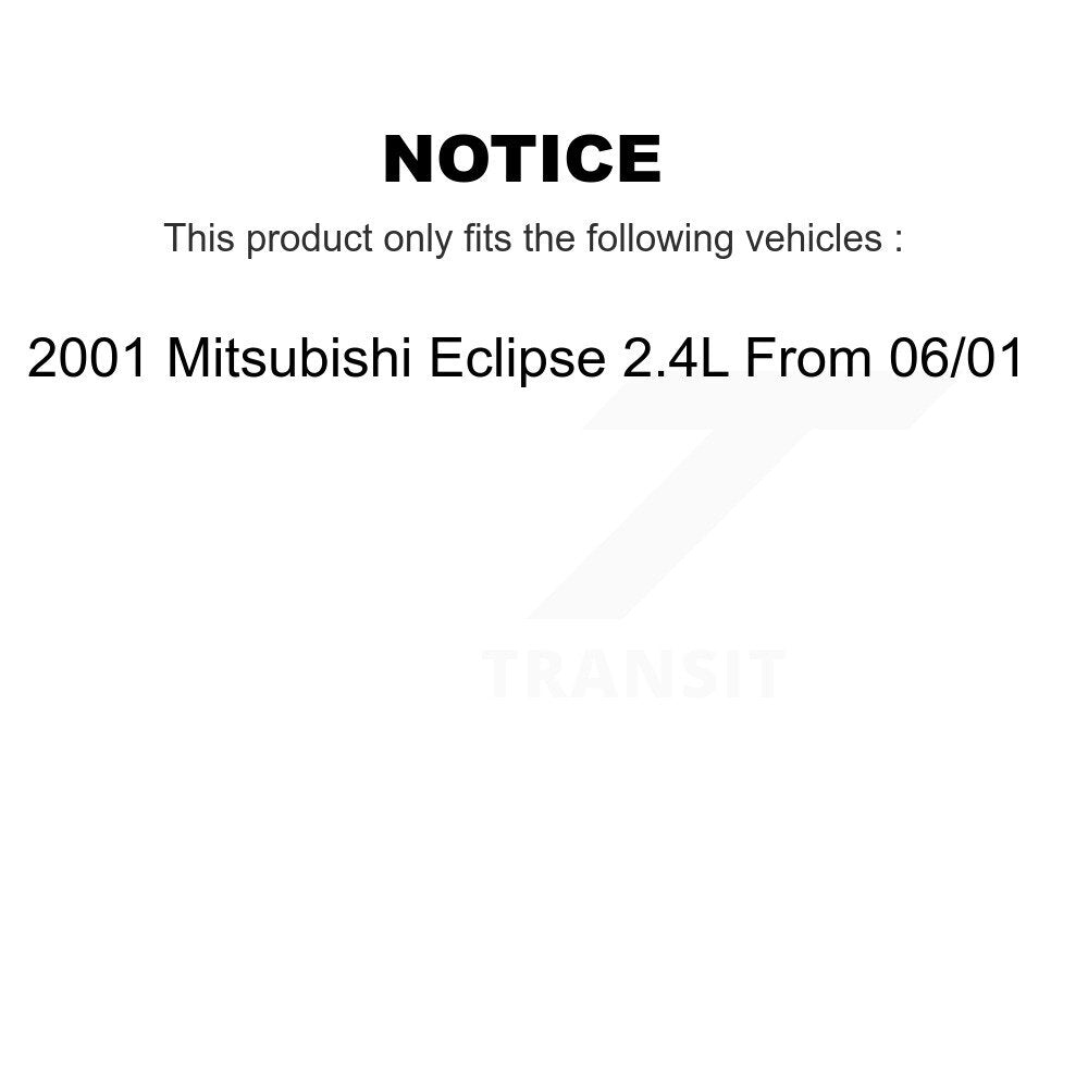 Brake Rotor & Semi-Metallic Pad Front Rear Kit For Mitsubishi Eclipse From 06 01