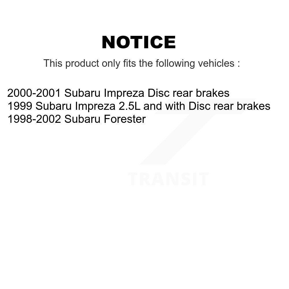 Disc Brake Rotors & Semi-Metallic Pad Front Rear Kit For Subaru Forester Impreza