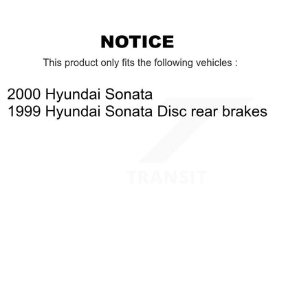 Disc Brake Rotors And Semi-Metallic Pads Front Rear Kit For Hyundai Sonata