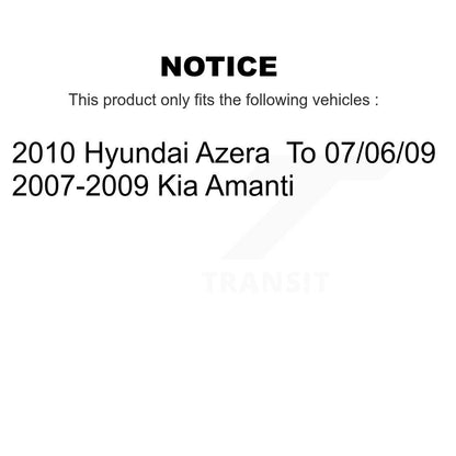 Disc Brake Rotor & Semi-Metallic Pad Front Rear Kit For Kia Amanti Hyundai Azera