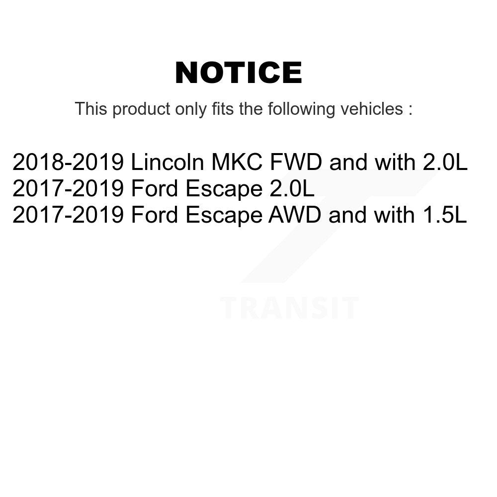 Disc Brake Rotors & Semi-Metallic Pad Front Rear Kit For Ford Escape Lincoln MKC