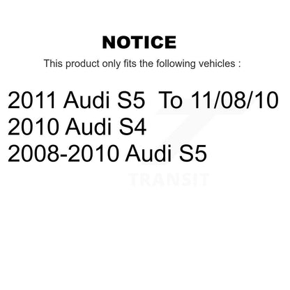 Disc Brake Rotors And Semi-Metallic Pads Front Rear Kit For Audi S5 S4