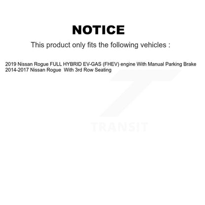 Disc Brake Rotors And Semi-Metallic Pads Front Rear Kit For Nissan Rogue