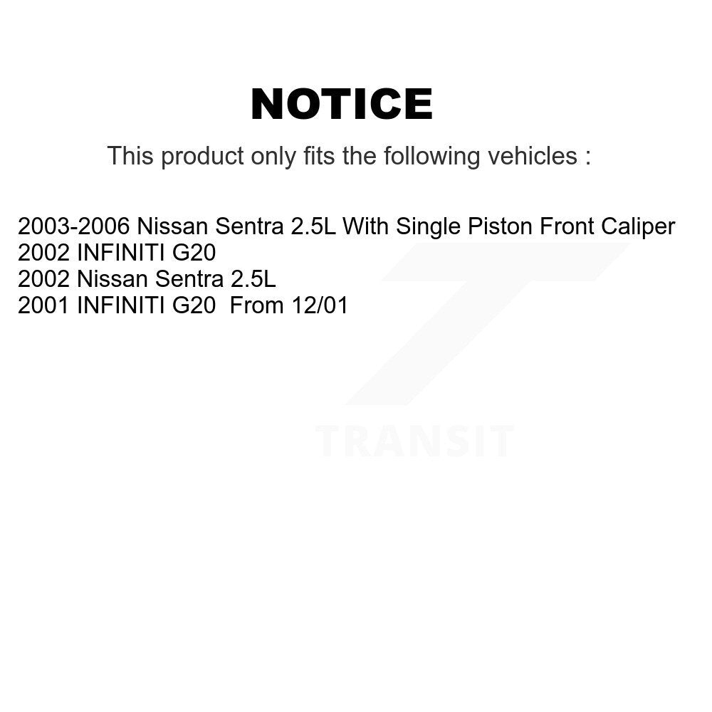 Disc Brake Rotors And Semi-Metallic Pads Rear Kit For Nissan Sentra INFINITI G20
