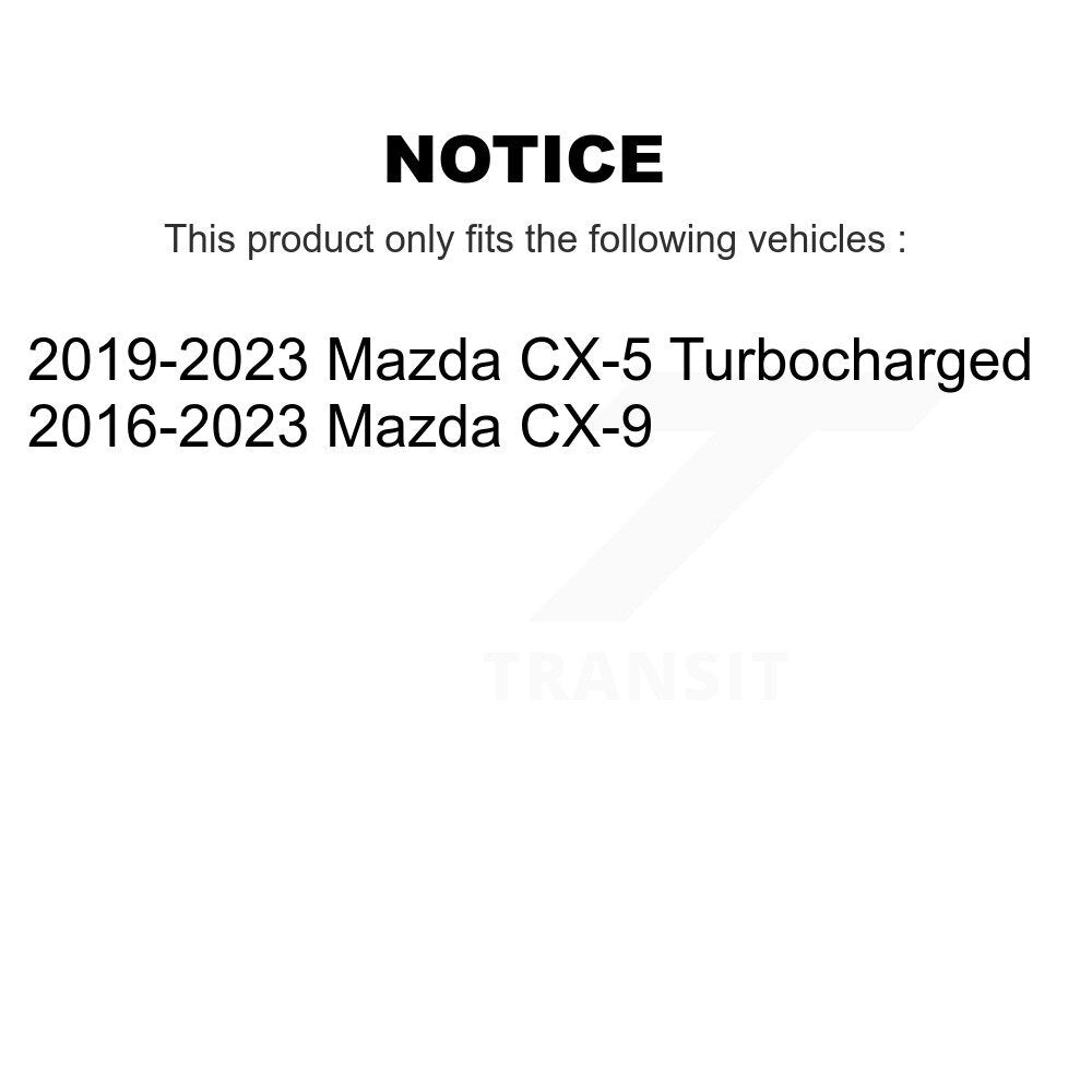 Disc Brake Rotors And Semi-Metallic Pads Front Kit For Mazda CX-5 CX-9