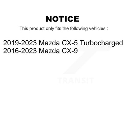 Disc Brake Rotors And Semi-Metallic Pads Front Kit For Mazda CX-5 CX-9