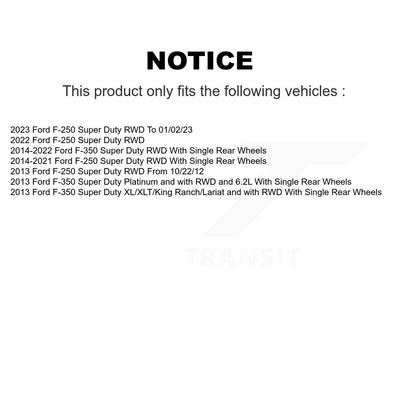 Disc Brake Rotor Hub Semi-Metallic Pad Front Kit For Ford F-350 Super Duty F-250