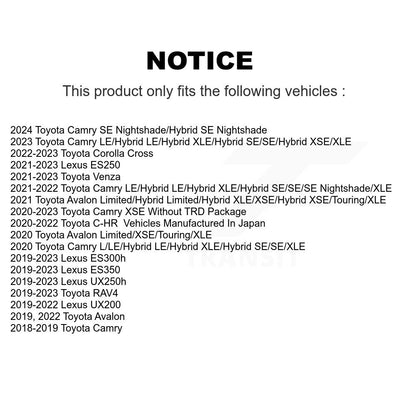 Brake Rotor Semi-Metallic Pad Front Kit For Toyota RAV4 Camry Corolla Cross C-HR