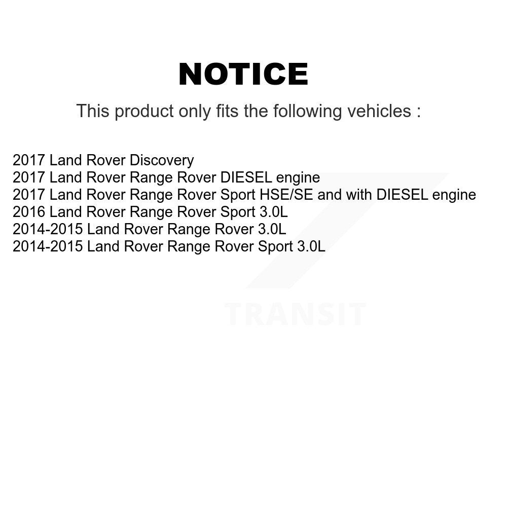 Disc Brake Rotor And Semi-Metallic Pad Front Rear Kit For Land Rover Range Sport